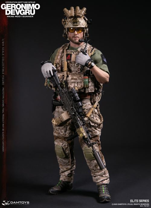 Navy Special Warfare Development Group - Operation Poseidon Spear Geronimo MK46 MOD1 Machine Gunner 1/6