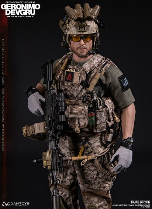 Navy Special Warfare Development Group - Operation Poseidon Spear Geronimo MK46 MOD1 Machine Gunner 1/6