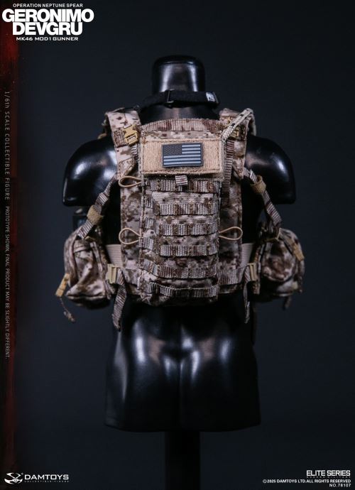 Navy Special Warfare Development Group - Operation Poseidon Spear Geronimo MK46 MOD1 Machine Gunner 1/6