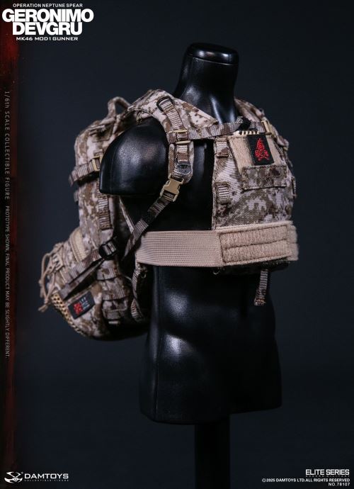 Navy Special Warfare Development Group - Operation Poseidon Spear Geronimo MK46 MOD1 Machine Gunner 1/6