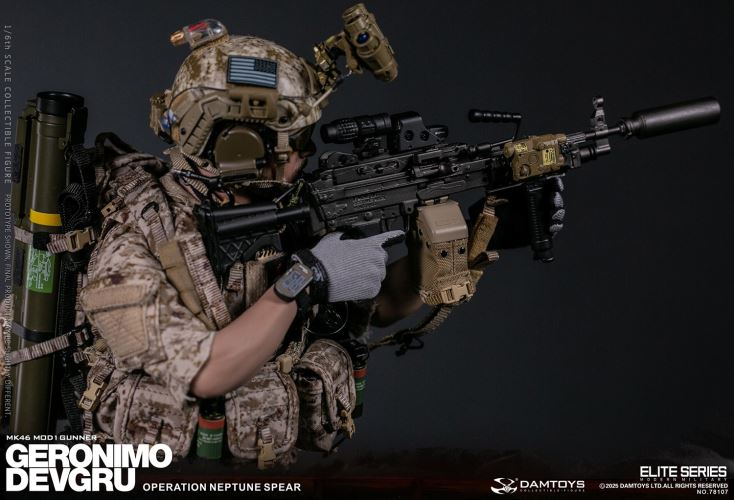 Navy Special Warfare Development Group - Operation Poseidon Spear Geronimo MK46 MOD1 Machine Gunner 1/6