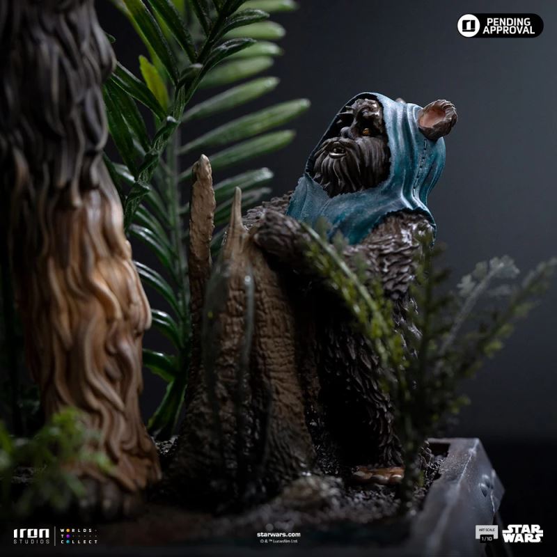 Chewbacca and Tokkat - Star Wars - Art Scale 1/10
