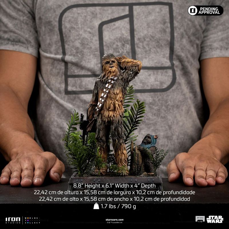 Chewbacca and Tokkat - Star Wars - Art Scale 1/10