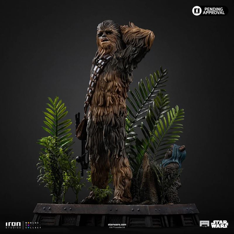Chewbacca and Tokkat - Star Wars - Art Scale 1/10