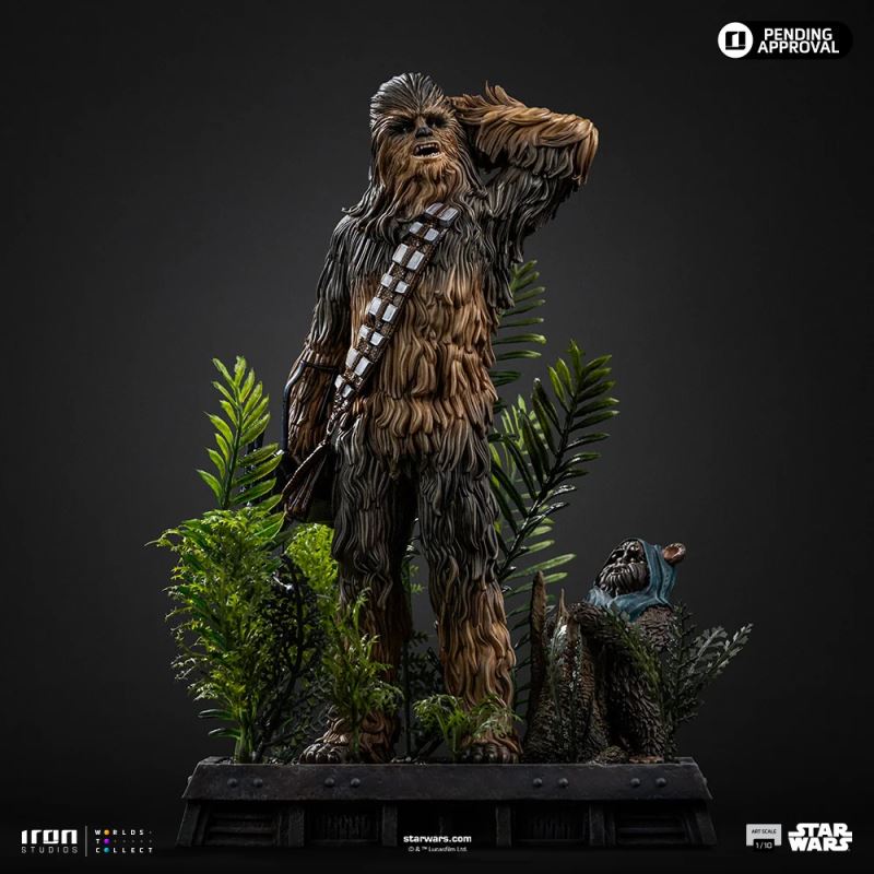 Chewbacca and Tokkat - Star Wars - Art Scale 1/10
