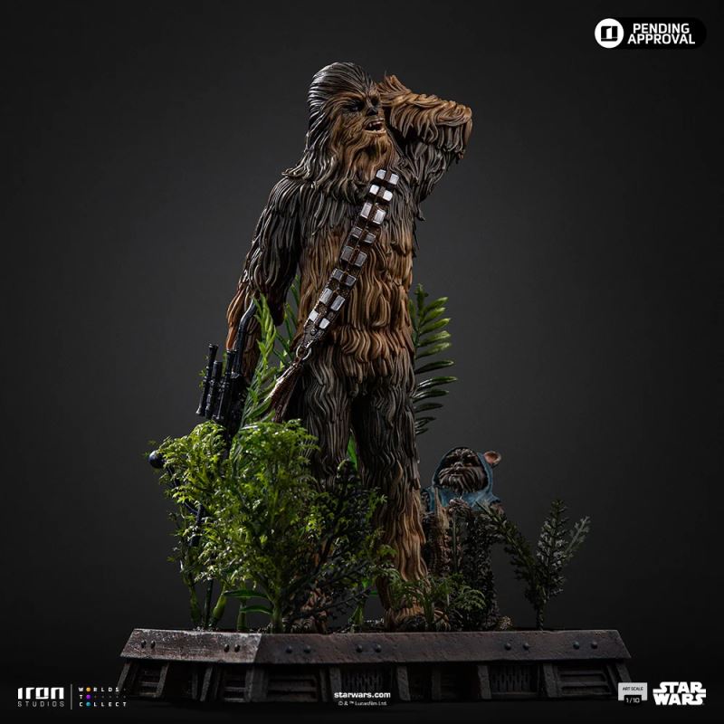 Chewbacca and Tokkat - Star Wars - Art Scale 1/10