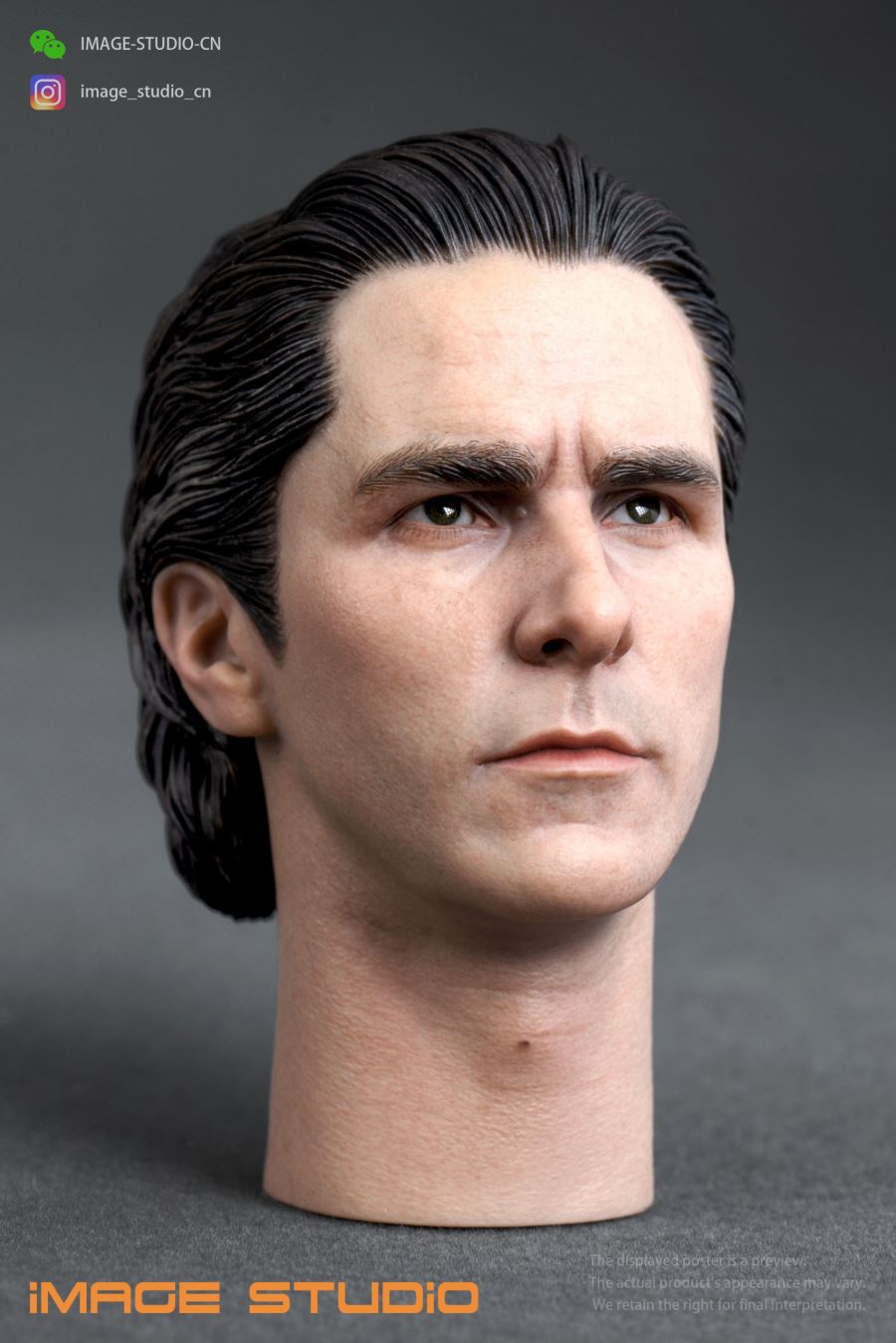 DC 1/6 Batman Bell movable eye head sculpture