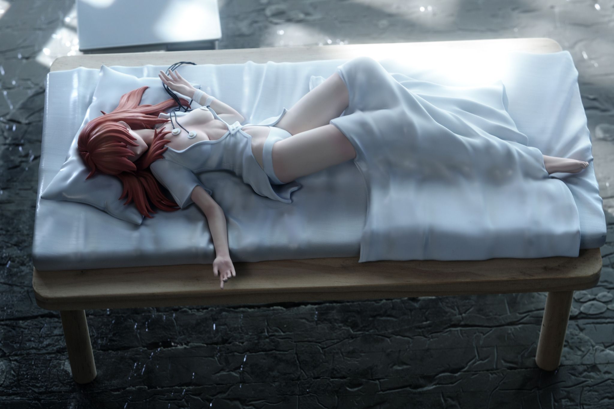 Asuka lying on hospital bed 1/6