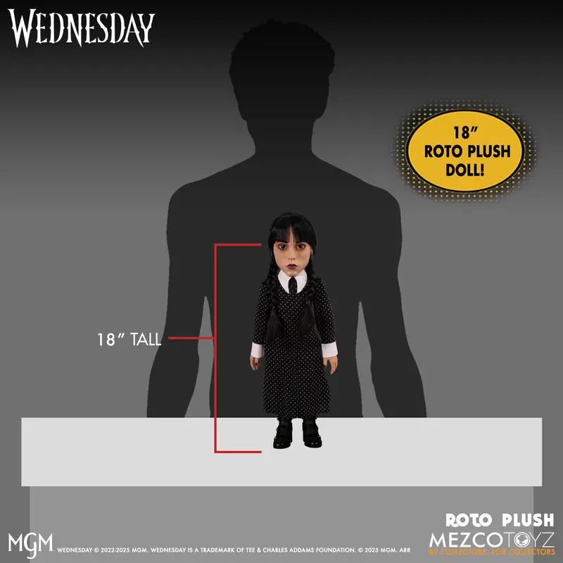 Roto Plush The Addams Family TV Series Wednesday