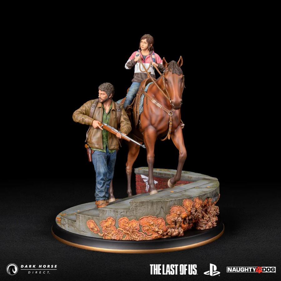 The Last of Us: Joel & Ellie on Horseback Premium Statue
