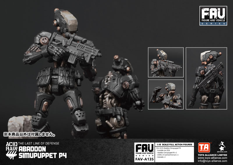 Acid Rain 1/18 Scale FAV-A135 Abaddon Simupuppet P4