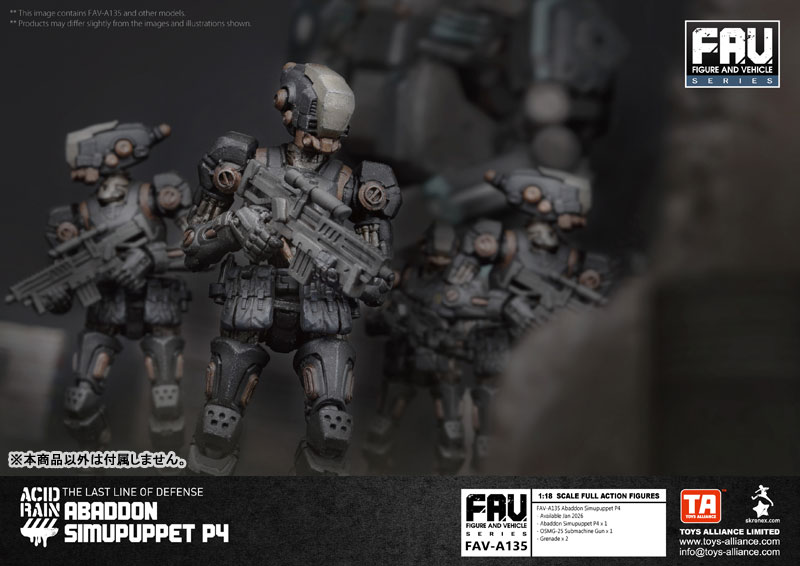 Acid Rain 1/18 Scale FAV-A135 Abaddon Simupuppet P4