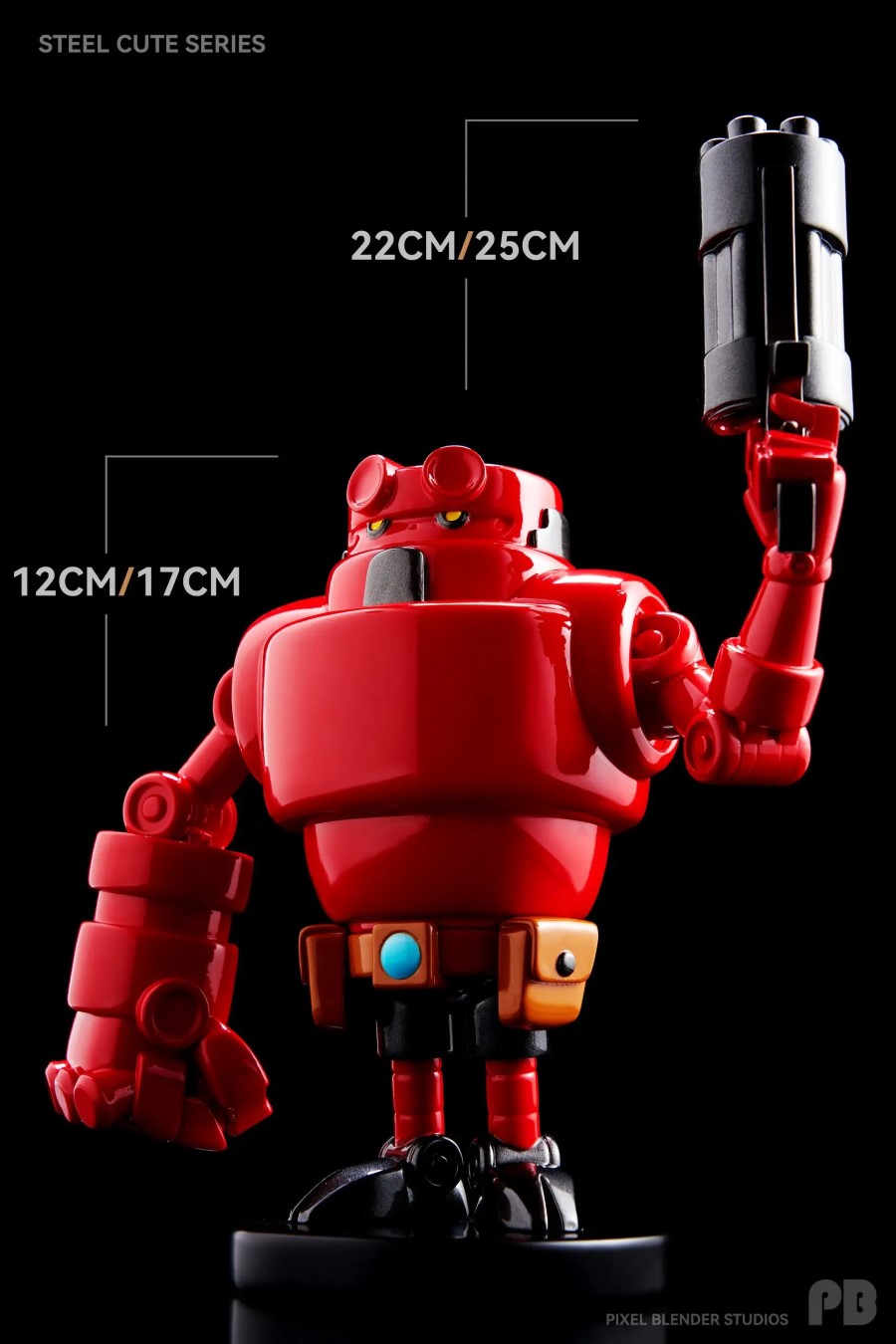 Original Robot steel cute series 01 Hellboy