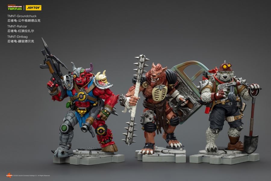 Teenage Mutant Ninja Turtles - Debek the Mole/Grundchuk the Bull/Lazar the Red Wolf 1/18