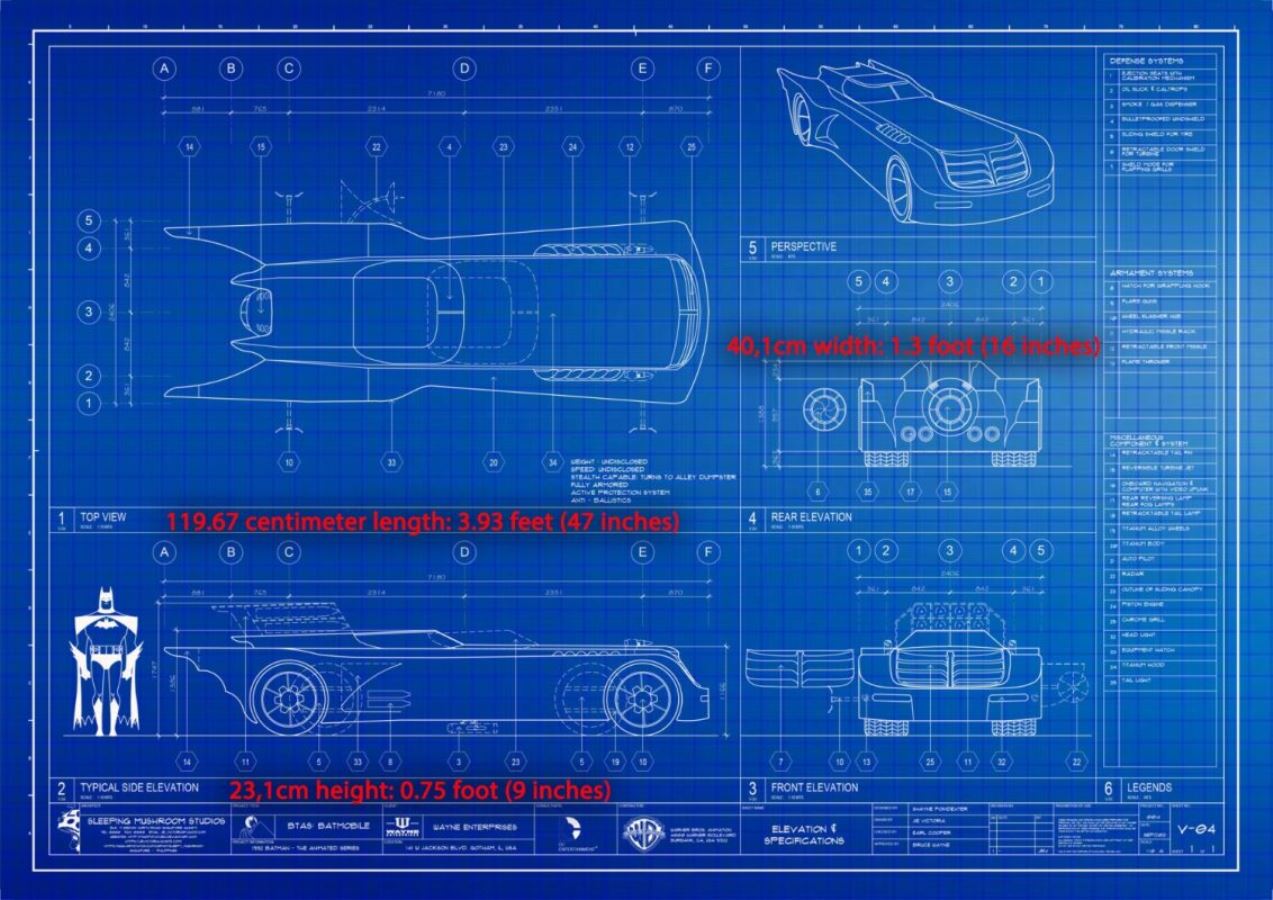 Batmobile - Batman The Animated Series (BTAS) 1/6