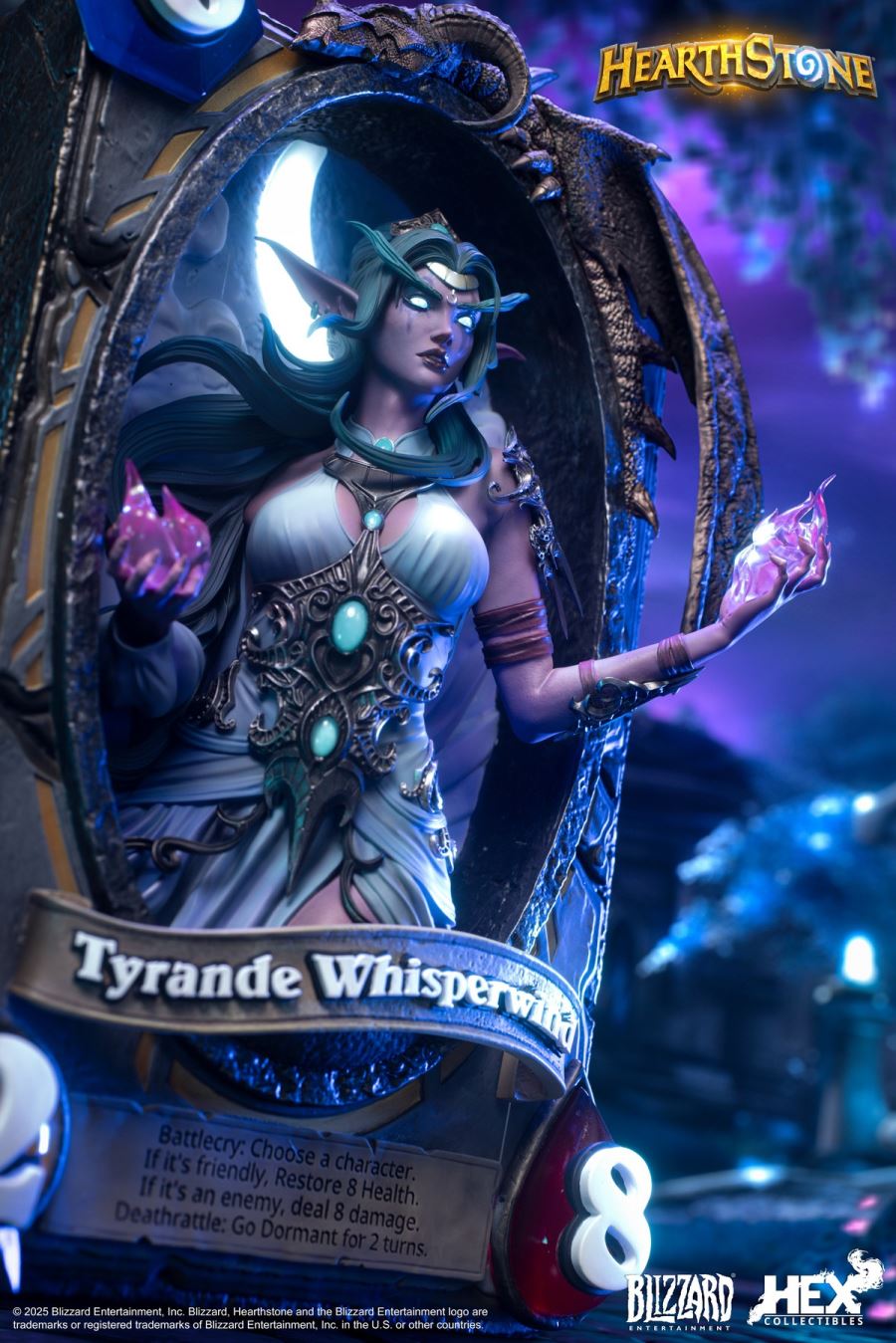 Blizzard Hearthstone - Tyrande Whisperwind Card Art Statue