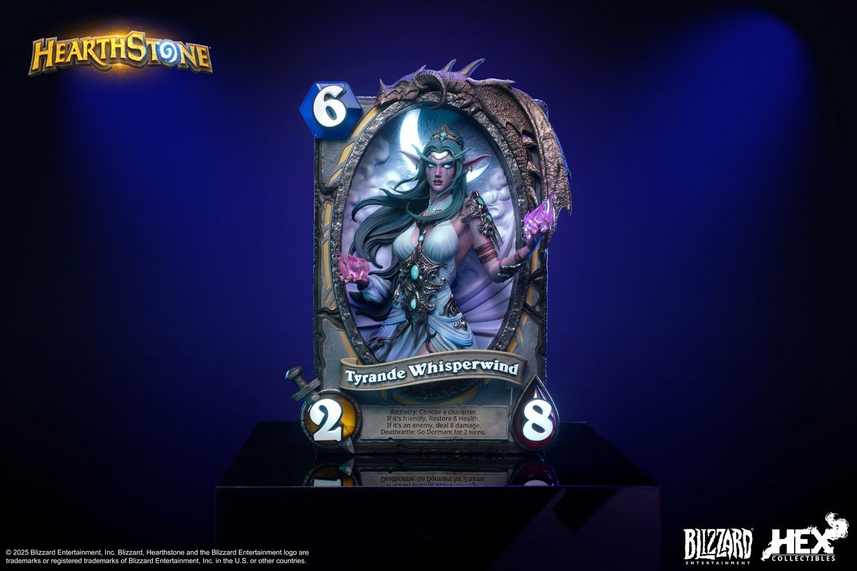 Blizzard Hearthstone - Tyrande Whisperwind Card Art Statue