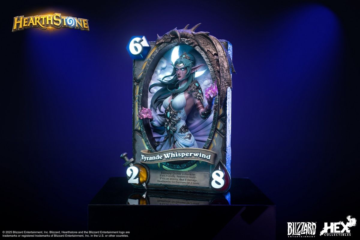 Blizzard Hearthstone - Tyrande Whisperwind Card Art Statue