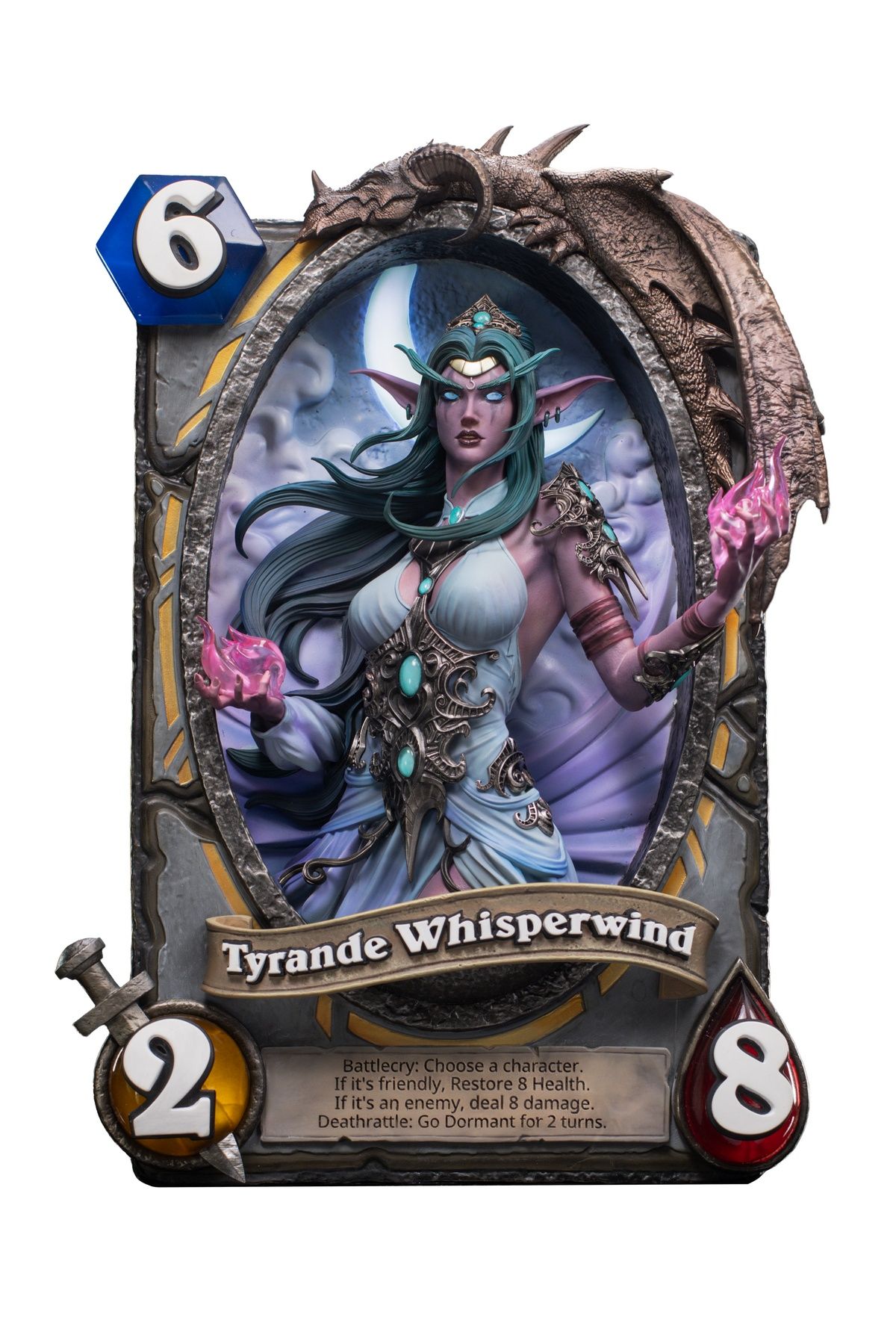 Blizzard Hearthstone - Tyrande Whisperwind Card Art Statue