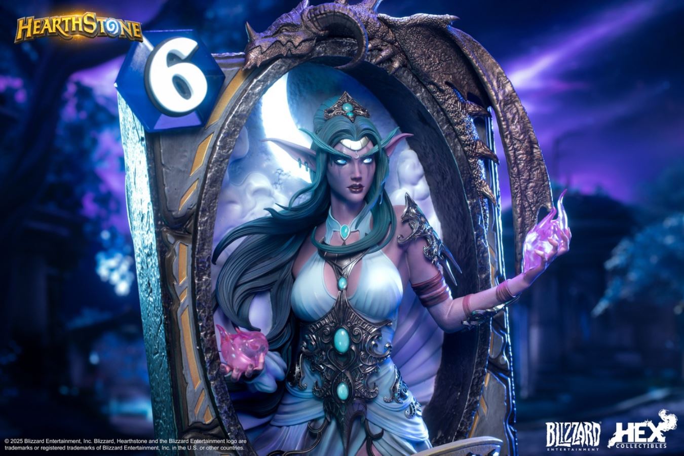 Blizzard Hearthstone - Tyrande Whisperwind Card Art Statue