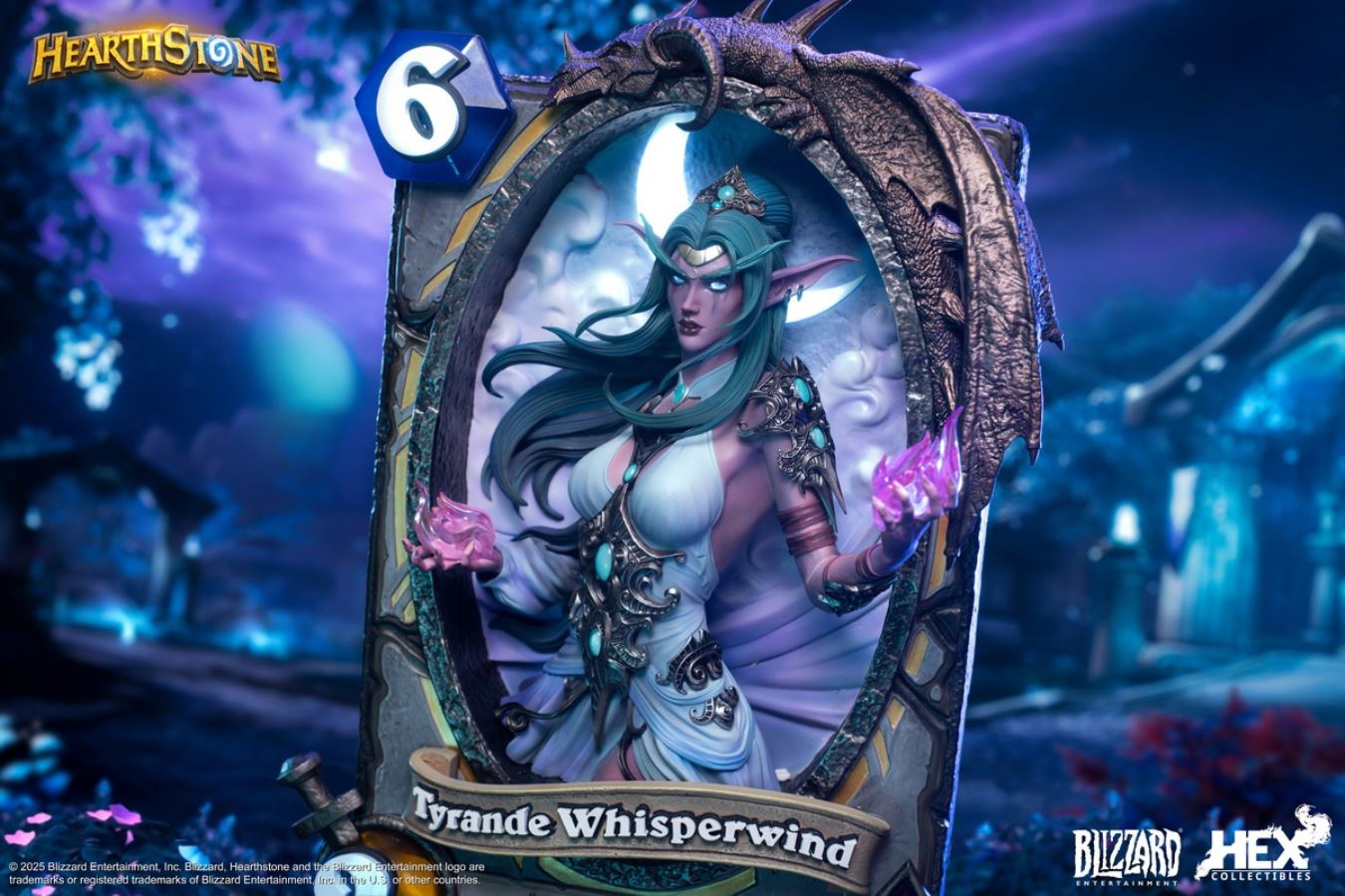 Blizzard Hearthstone - Tyrande Whisperwind Card Art Statue