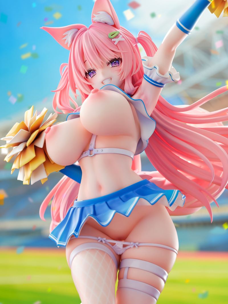 Animal Ears Cheerleader Girl DX Ver. illustration by Yatanuki Kei 1/5.5
