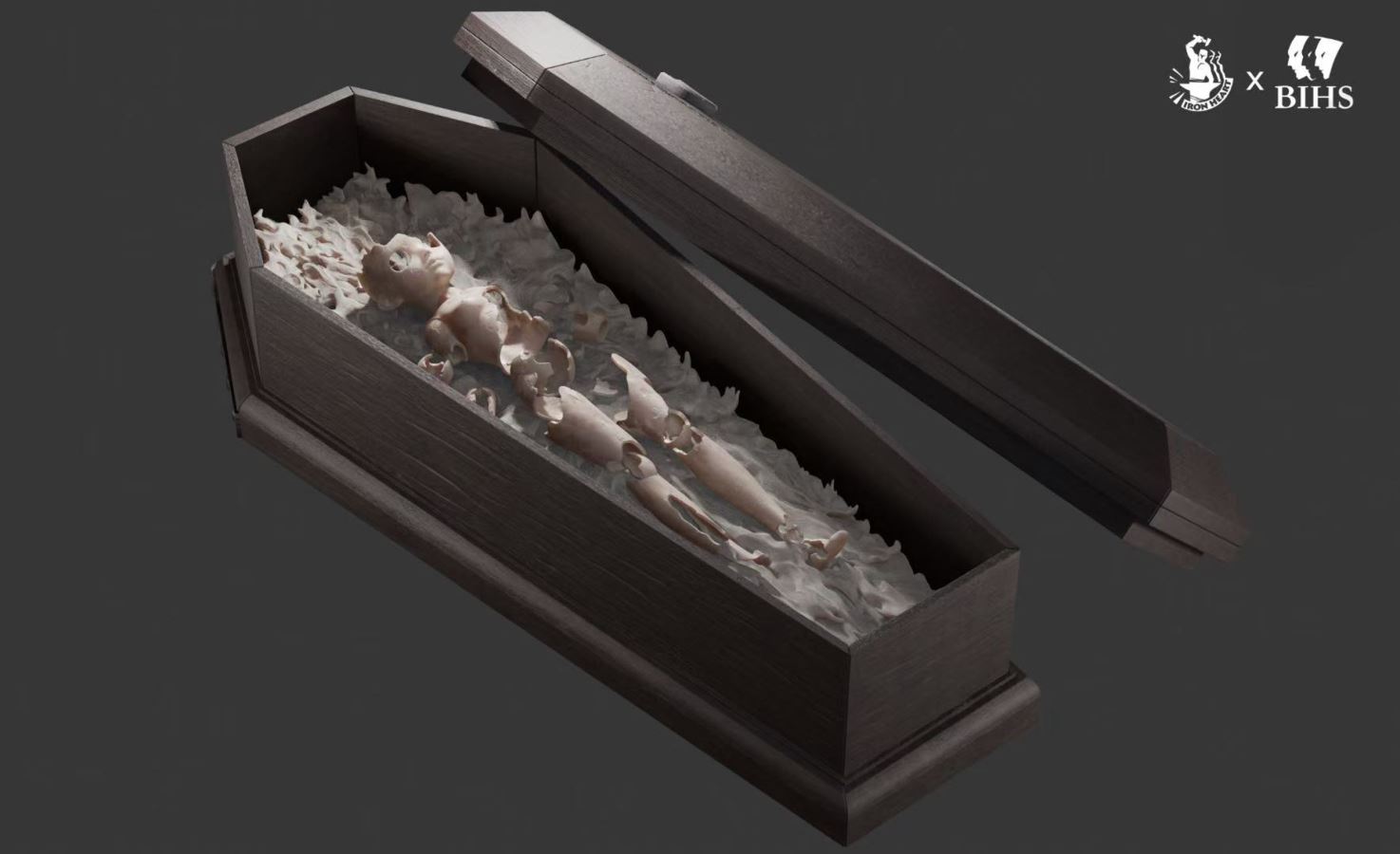 Berserk Black dog pulling coffin of Casca