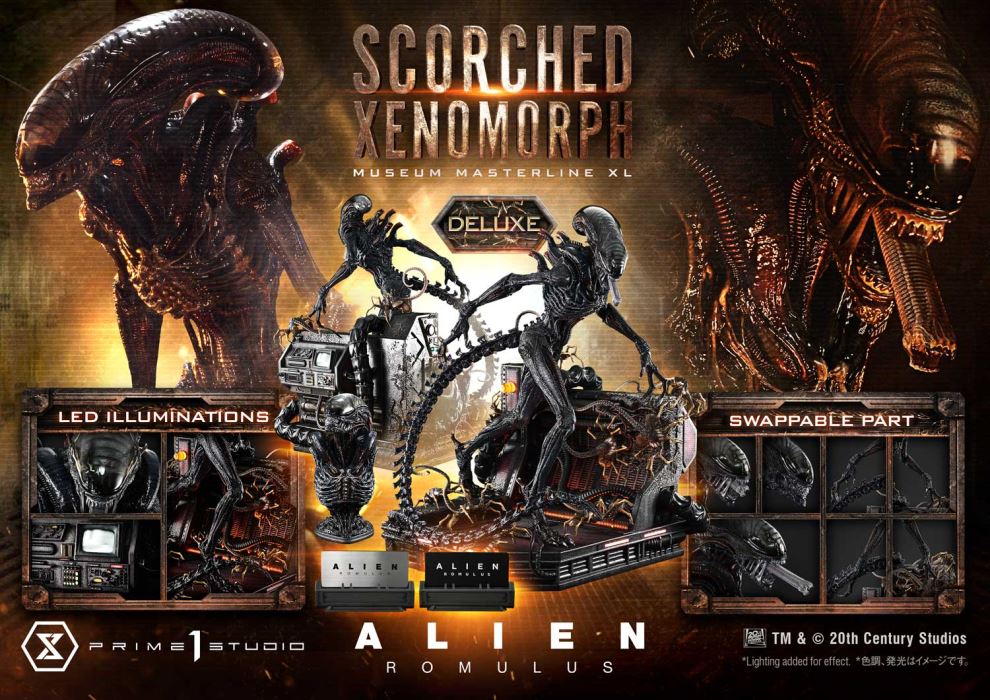 Alien: Romulus  Scorched Xenomorph DX Version