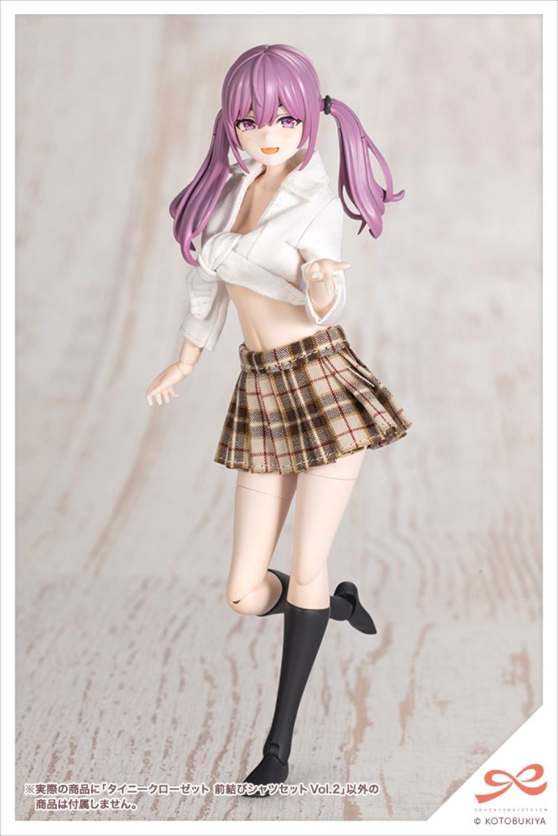 Tiny Closet Front-Tie Shirt Set Vol.2 [Beige]/[Dark Green]/[Camouflage]