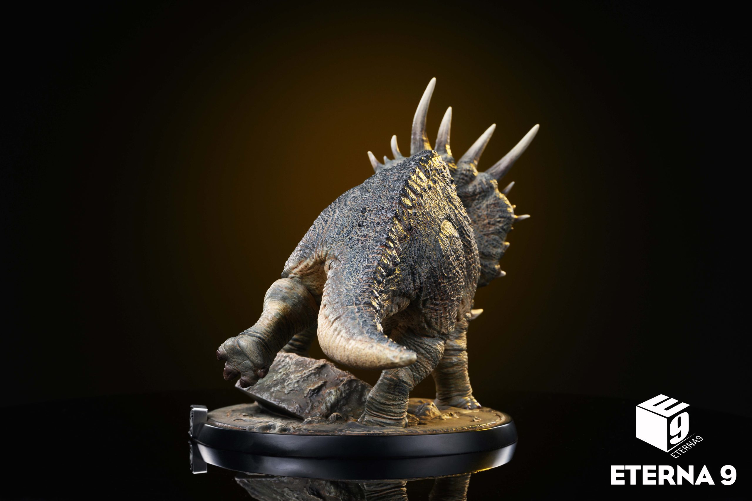 Original Dinosaur Series Triceratops Scene Collectible Model