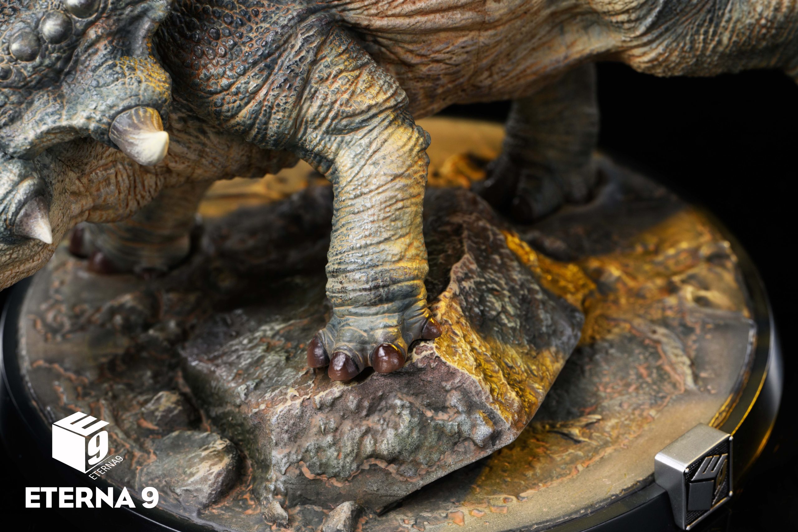 Original Dinosaur Series Triceratops Scene Collectible Model