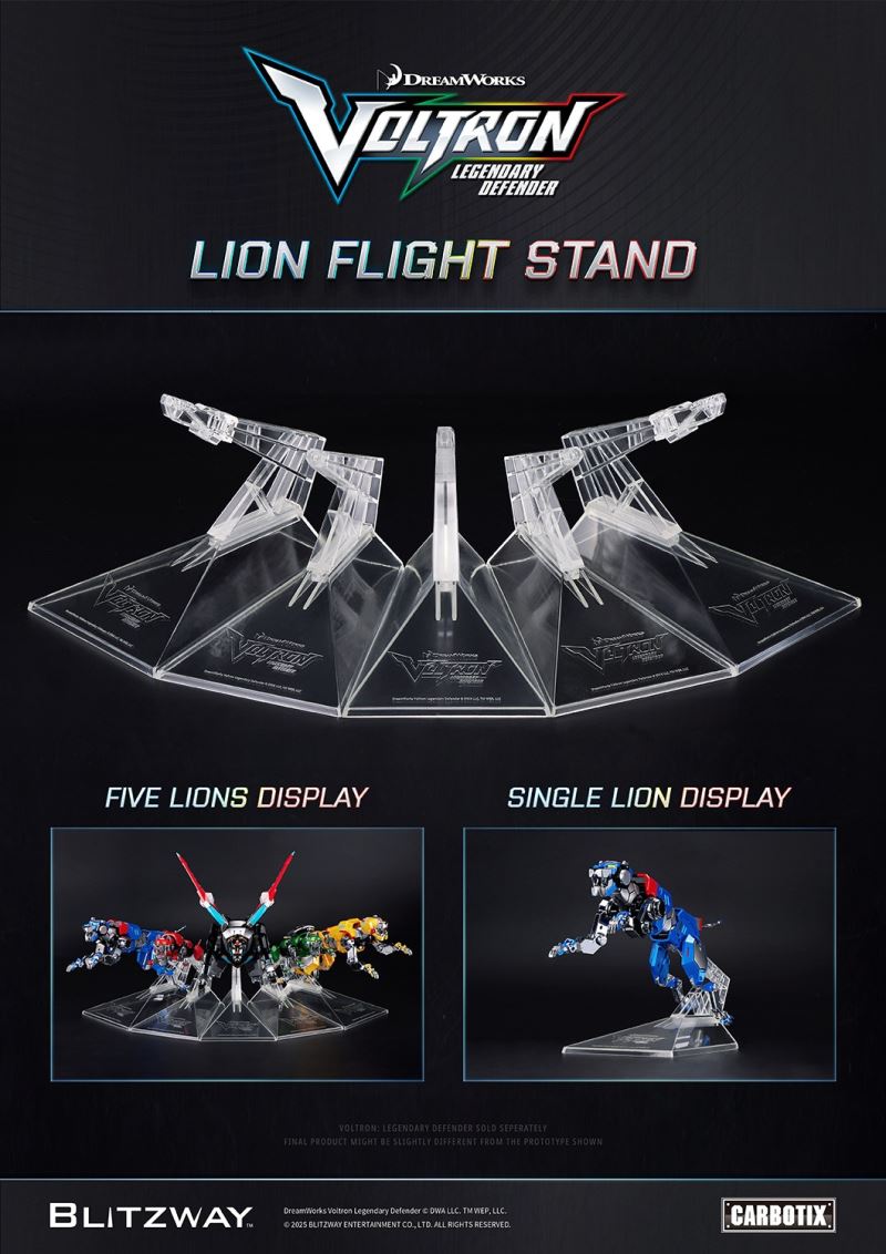 Voltron: Legendary Guardian Lion Flight Mode Stand 10th Anniversary Edition