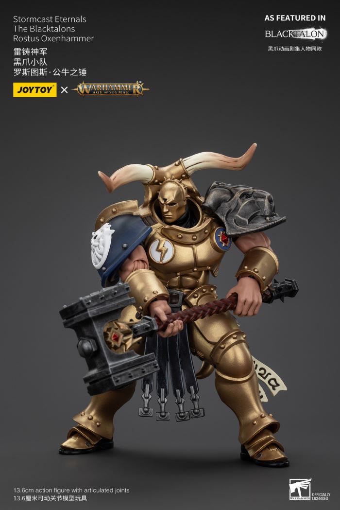 Stormcast Eternals - Black Claw Squad - Silver Wolf/Bull Hammer/Daughter of the Abyss/Black Claw/Gold Blade 1/18
