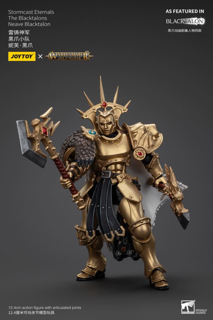 Stormcast Eternals - Black Claw Squad - Silver Wolf/Bull Hammer/Daughter of the Abyss/Black Claw/Gold Blade 1/18