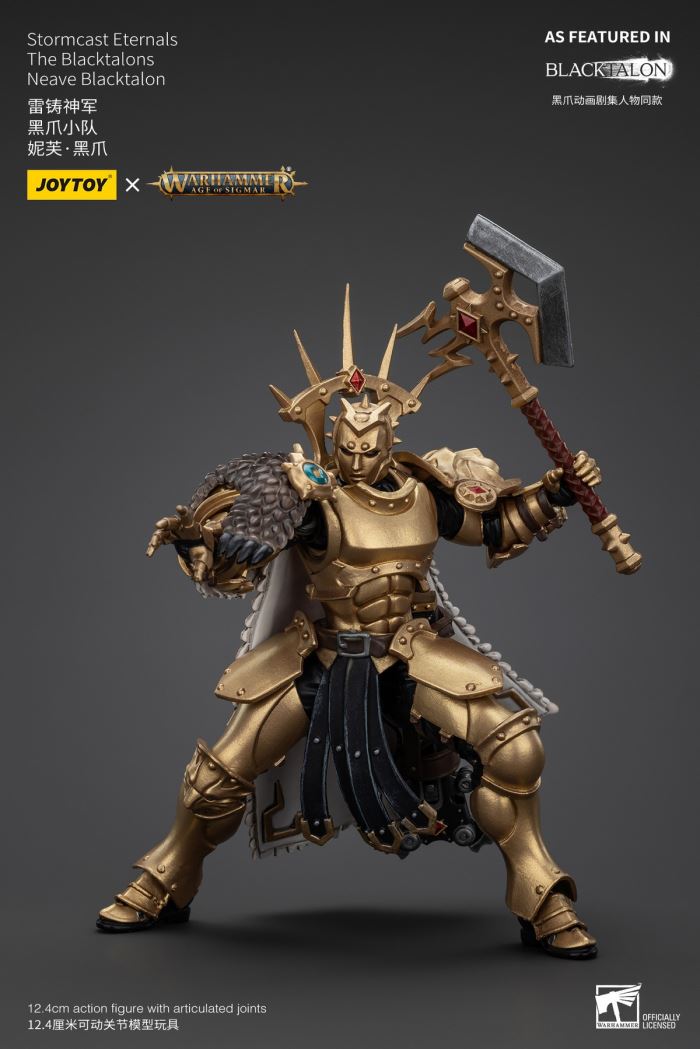 Stormcast Eternals - Black Claw Squad - Silver Wolf/Bull Hammer/Daughter of the Abyss/Black Claw/Gold Blade 1/18