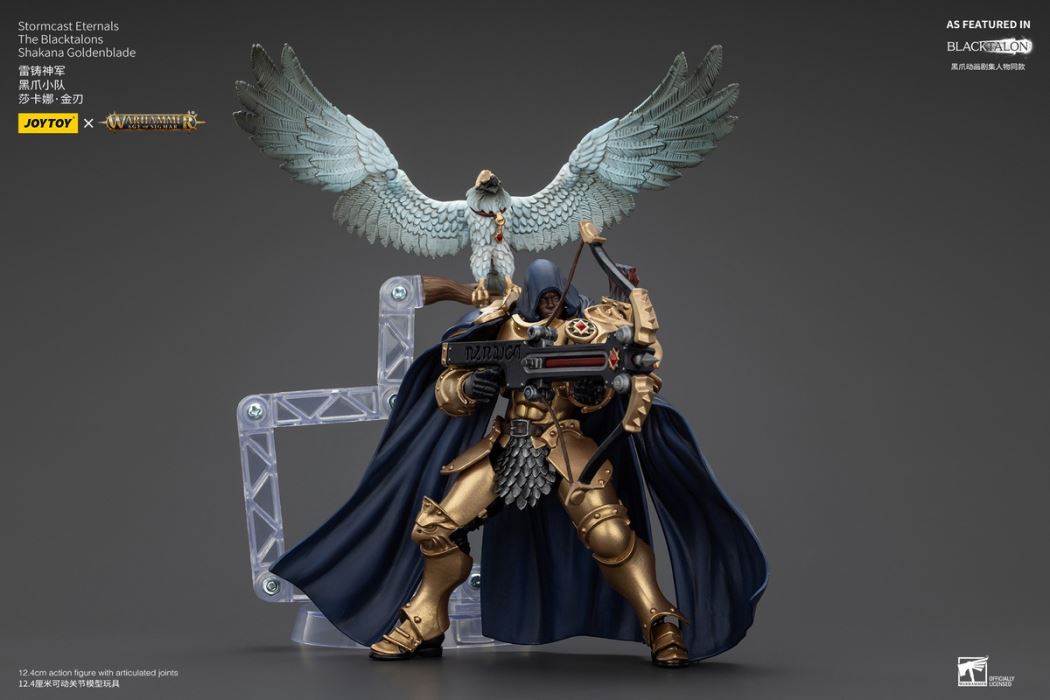 Stormcast Eternals - Black Claw Squad - Silver Wolf/Bull Hammer/Daughter of the Abyss/Black Claw/Gold Blade 1/18
