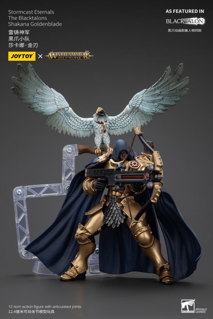 Stormcast Eternals - Black Claw Squad - Silver Wolf/Bull Hammer/Daughter of the Abyss/Black Claw/Gold Blade 1/18