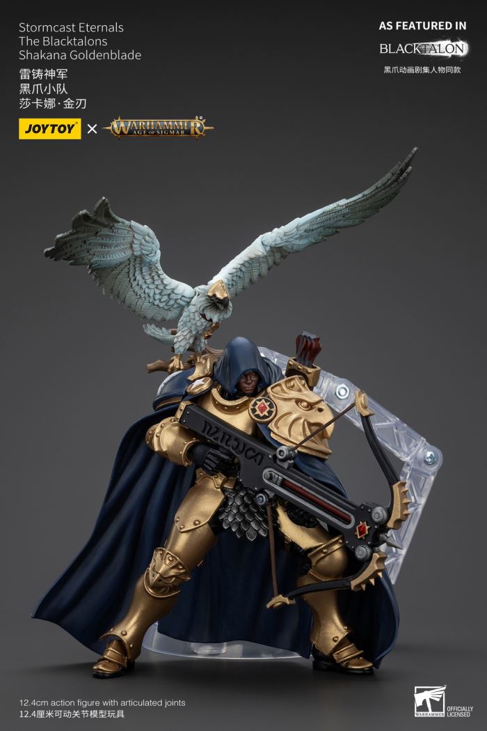 Stormcast Eternals - Black Claw Squad - Silver Wolf/Bull Hammer/Daughter of the Abyss/Black Claw/Gold Blade 1/18