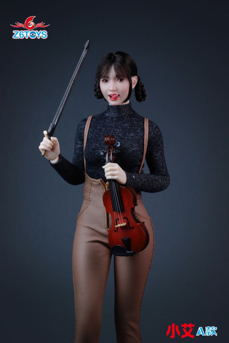 Asian female head sculpture 1/6