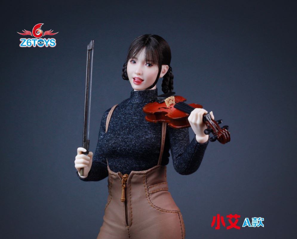 Asian female head sculpture 1/6