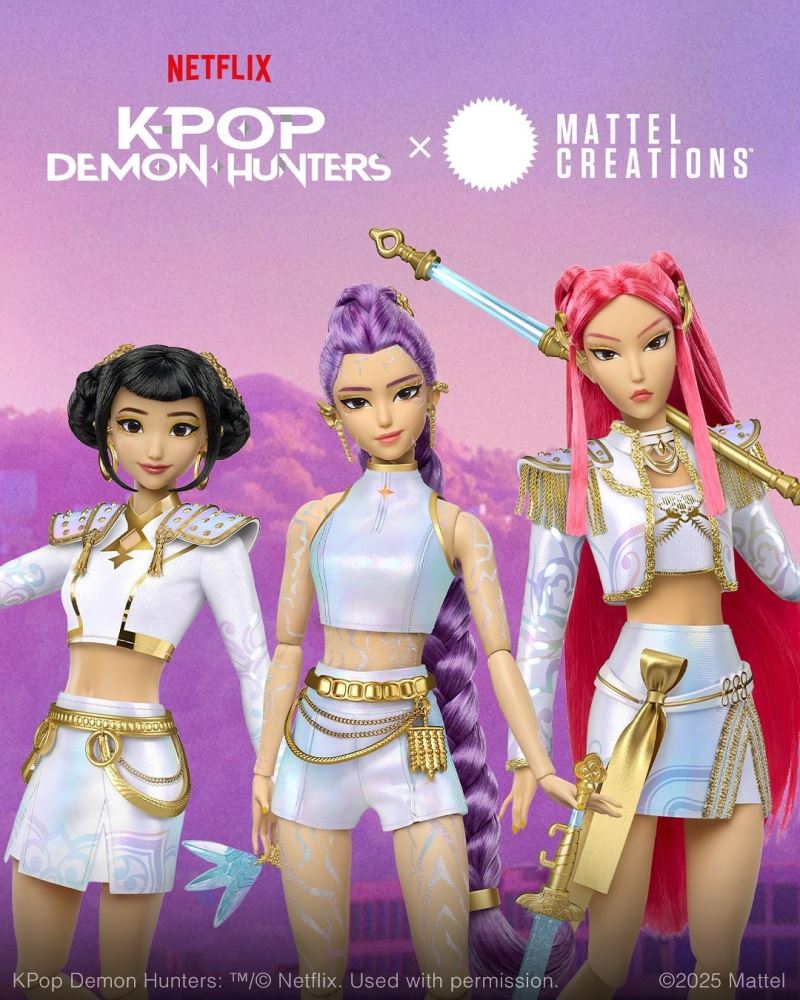 KPop Demon Hunters Rumi, Mira, and Zoey