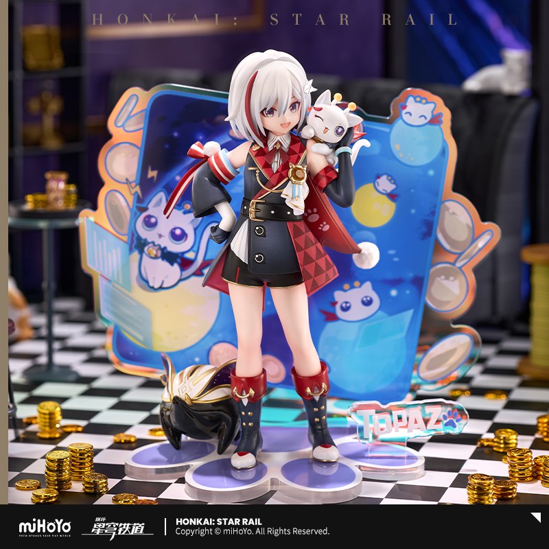 RISE UP+ Honkai: Star Rail Chibineko Series Figure Topaz & Numby Ver