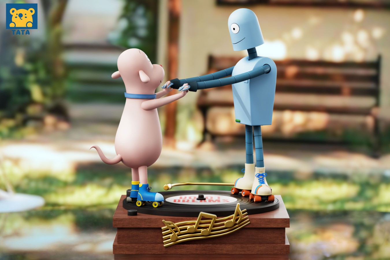 Robot Dream Phonograph Goodbye Robot