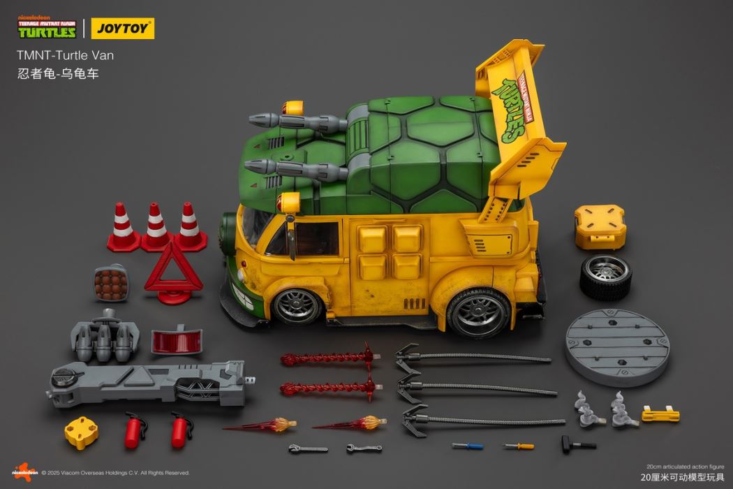 TMNT Ninja Turtles - Turtle Car & Ronnie the Nail 1/18