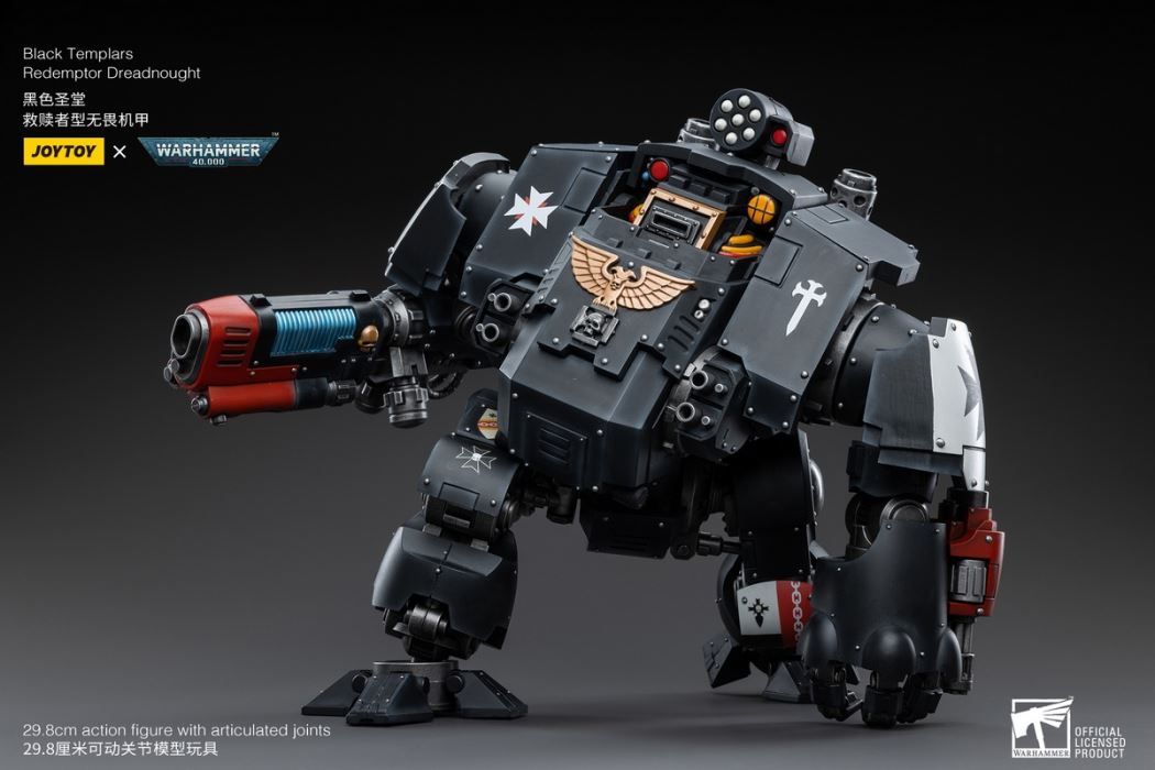 Black Templar Redeemer Dreadnought / Emperor Warrior Rolandes / Dark Angel Lazarus Mentor 1/18