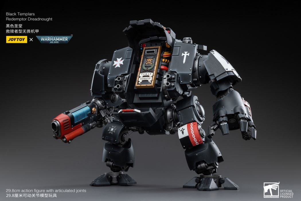 Black Templar Redeemer Dreadnought / Emperor Warrior Rolandes / Dark Angel Lazarus Mentor 1/18