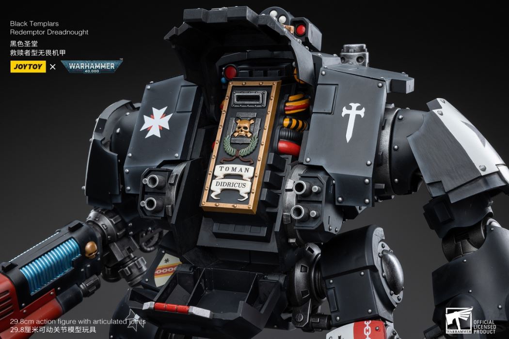 Black Templar Redeemer Dreadnought / Emperor Warrior Rolandes / Dark Angel Lazarus Mentor 1/18