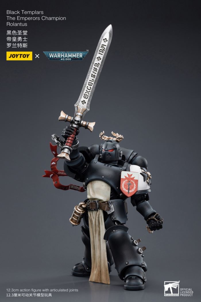 Black Templar Redeemer Dreadnought / Emperor Warrior Rolandes / Dark Angel Lazarus Mentor 1/18