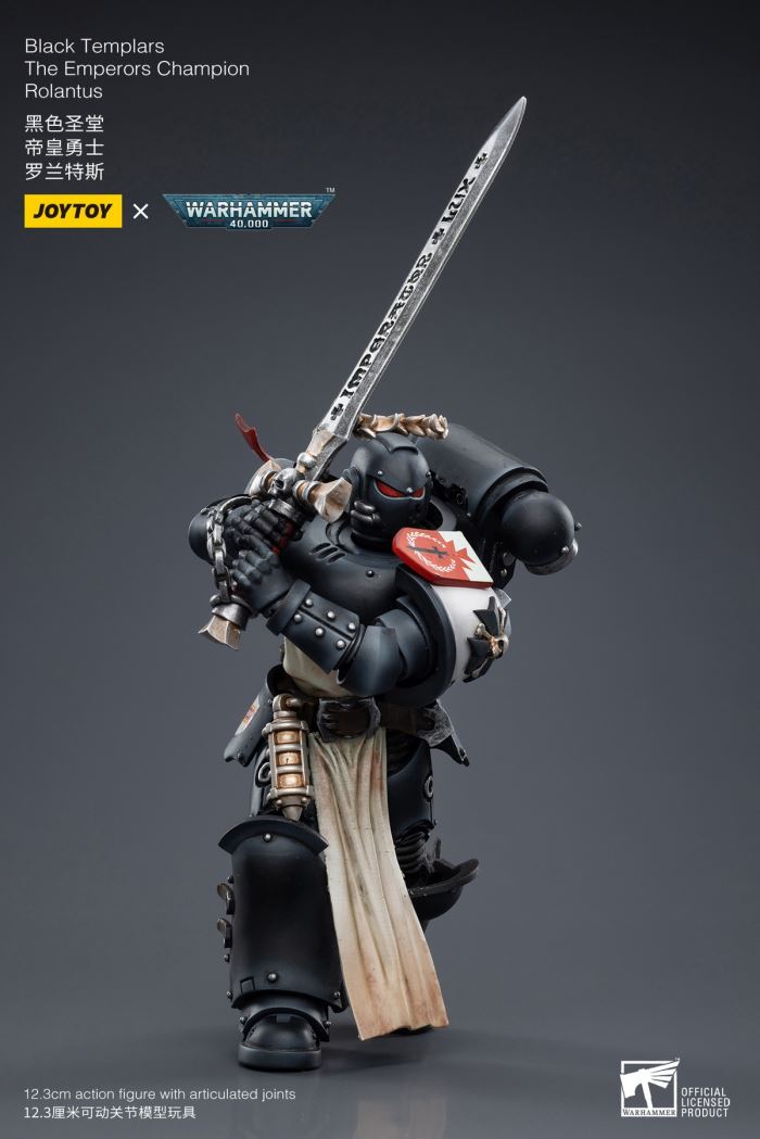 Black Templar Redeemer Dreadnought / Emperor Warrior Rolandes / Dark Angel Lazarus Mentor 1/18