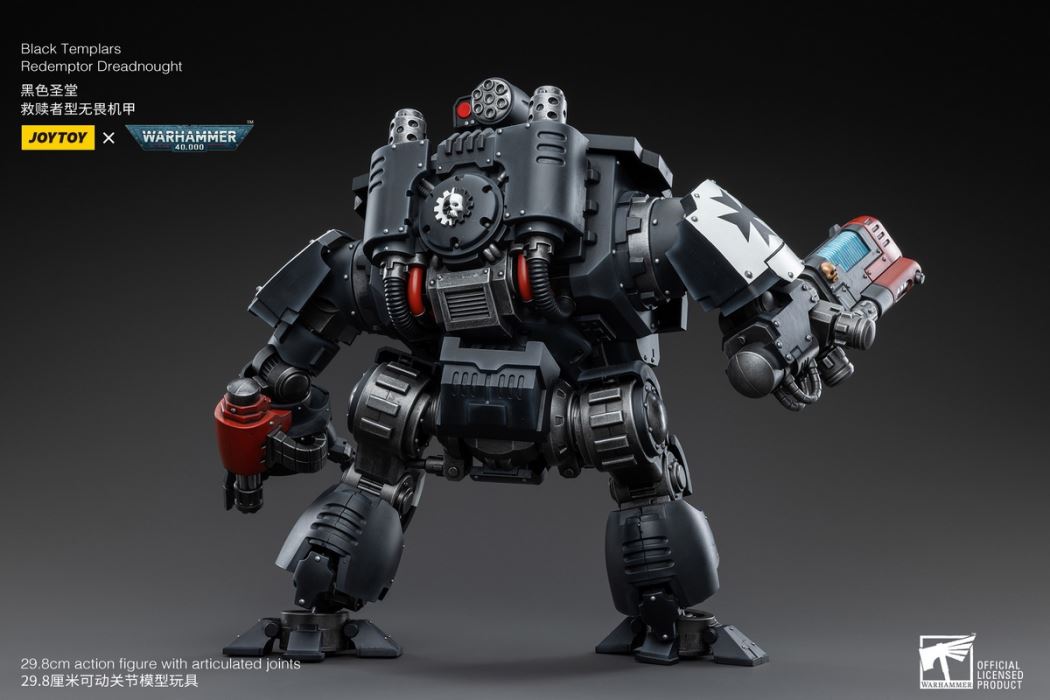 Black Templar Redeemer Dreadnought / Emperor Warrior Rolandes / Dark Angel Lazarus Mentor 1/18